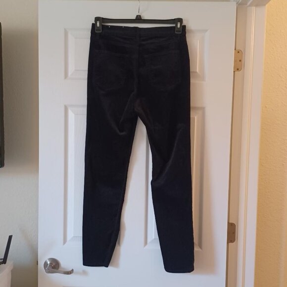 NWOT LOFT "Made and Loved" Modern Velvet Skinny Jeans in Black Size 8 (29) - Picture 8 of 12